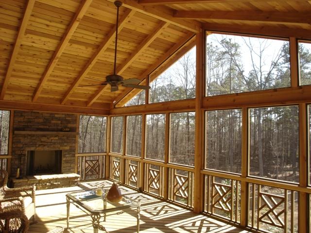 custom screened porch